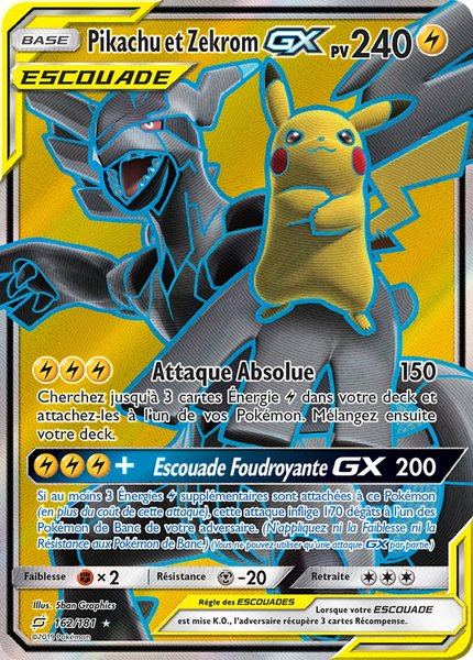 Pikachu et Zekrom-GX