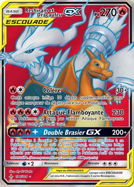 Reshiram et Dracaufeu-GX