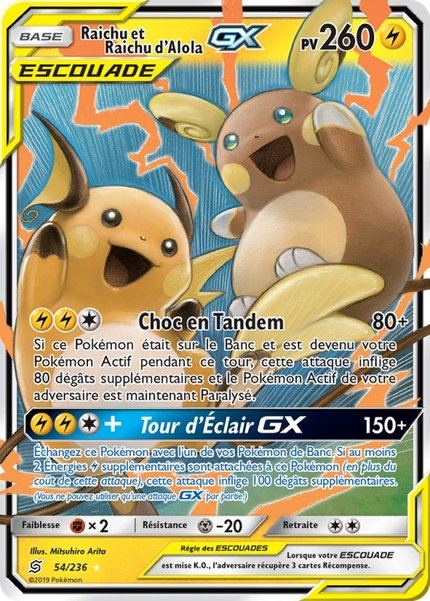 Raichu et Raichu d'Alola-GX
