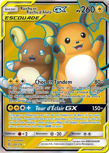 Raichu et Raichu d'Alola-GX