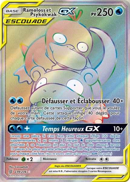 Ramoloss et Psykokwak-GX
