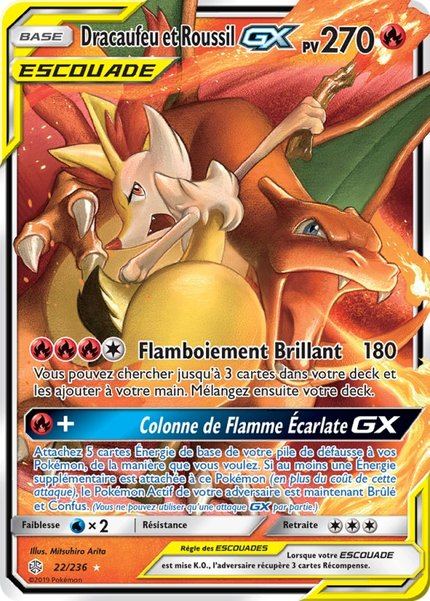 Dracaufeu et Roussil-GX