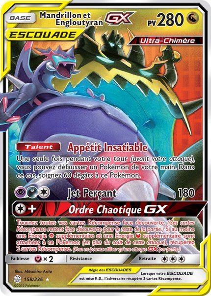 Mandrillon et Engloutyran-GX