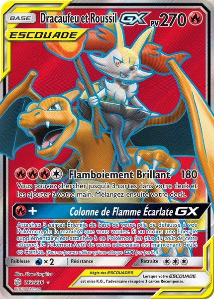 Dracaufeu et Roussil-GX