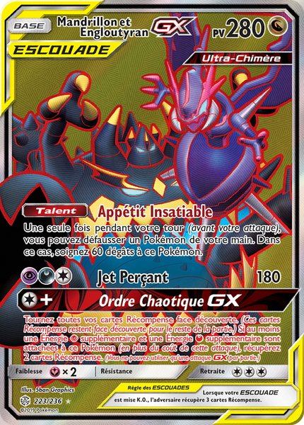 Mandrillon et Engloutyran-GX