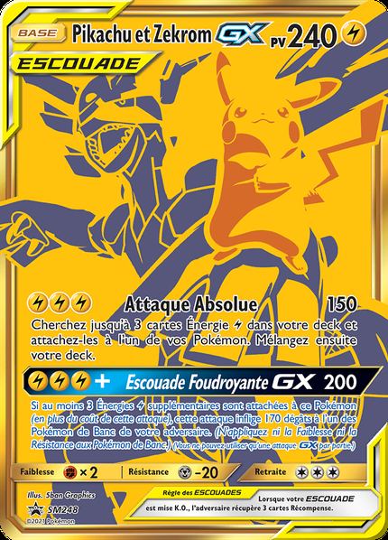 Pikachu et Zekrom-GX
