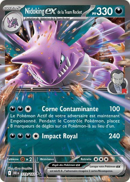 Nidoking ex de la Team Rocket