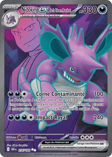 Nidoking ex de la Team Rocket
