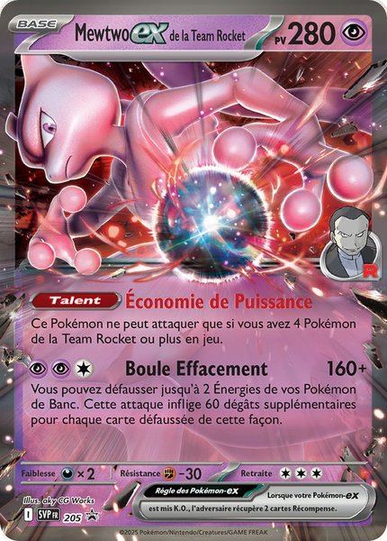 Mewtwo ex de la Team Rocket