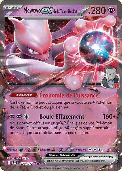 Mewtwo ex de la Team Rocket