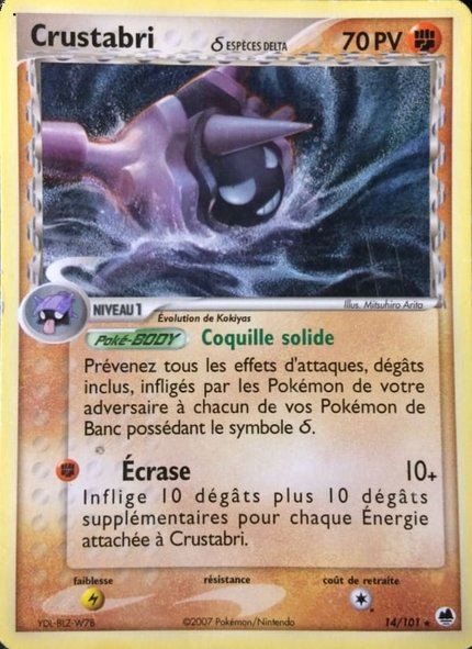 Crustabri δ Espèces Delta