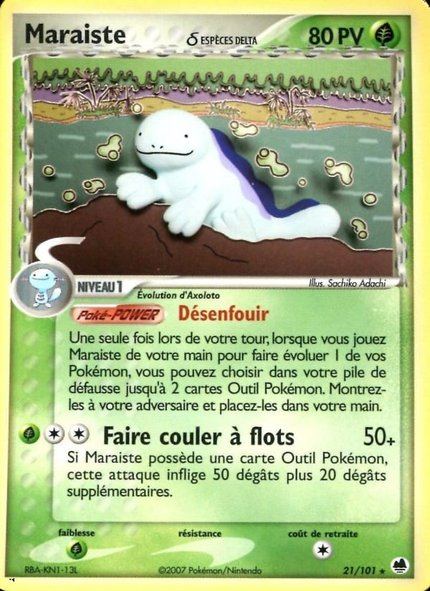 Maraiste δ Espèces Delta
