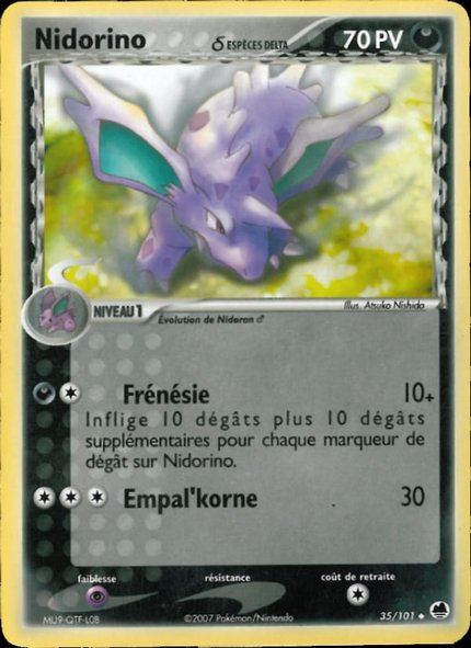 Nidorino δ Espèces Delta
