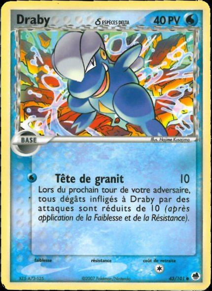 Draby δ Espèces Delta