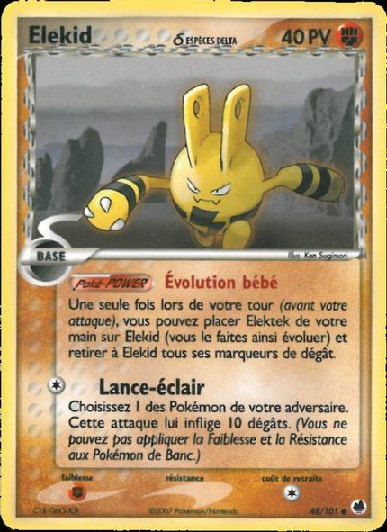 Élekid δ Espèces Delta
