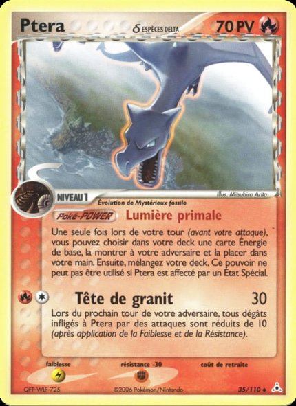Ptéra δ Espèces Delta