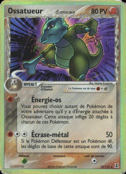 Ossatueur δ Espèces Delta