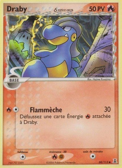 Draby δ Espèces Delta