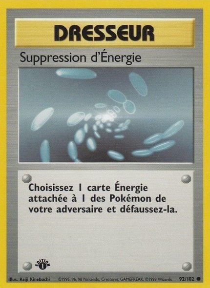 Suppression d'Énergie